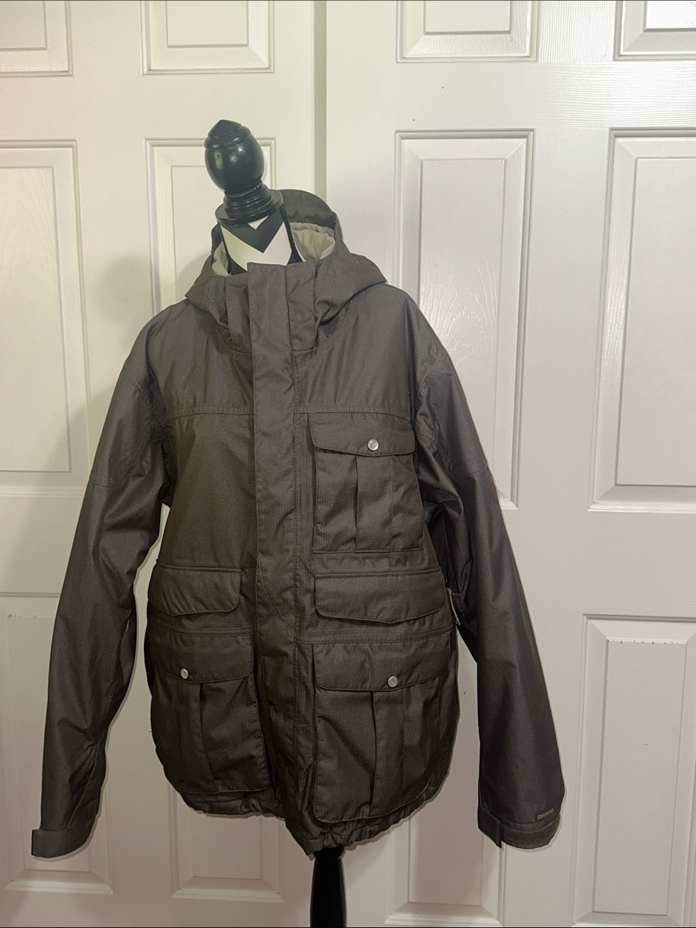 Burton Men's Hooded Snow Jacket in Dark Brown